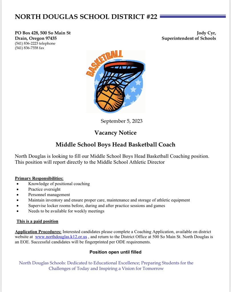 Middle School Boys Head Basketball Coach